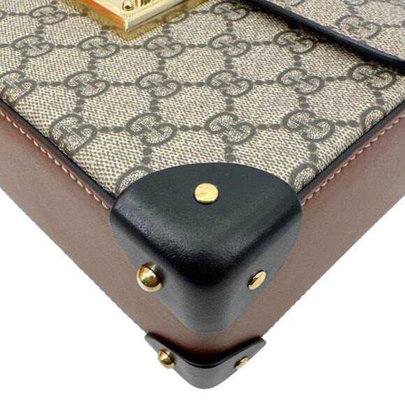 Gucci  Padlock GG Supreme Top Handle Shoulder Bag Beige 603221 - Picture 7 of 10